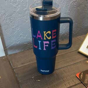 Katydid Lake Life Tumbler with Handle